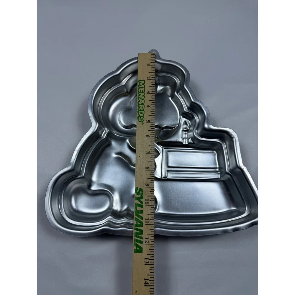 Wilton Garfield‎ Birthday Cake Pan Vintage 1981 Aluminum Mold 2105-2447 Silver